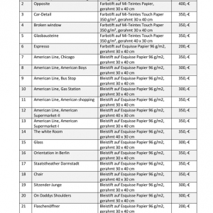 Liste Bilder