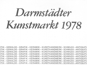 Darmstädter Kunstmarkt, 1978 Flyer 1