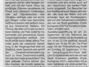 Artikel Griesheimer Woche Zwiebelmarkt 2007 2