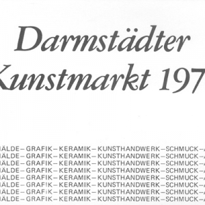 Darmstädter Kunstmarkt, 1978 Flyer 1