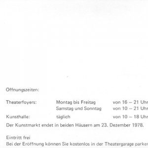 Darmstädter Kunstmarkt, 1978 Flyer 4