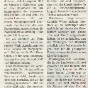 Artikel im Echo zum Zwiebelmarkt 2016