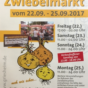 Zwiebelmarkt 2017 Plakat 1