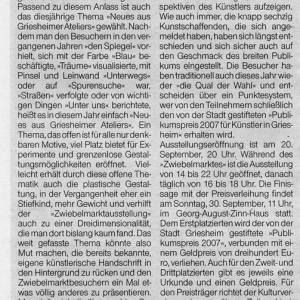 Artikel Griesheimer Woche Zwiebelmarkt 2007 2