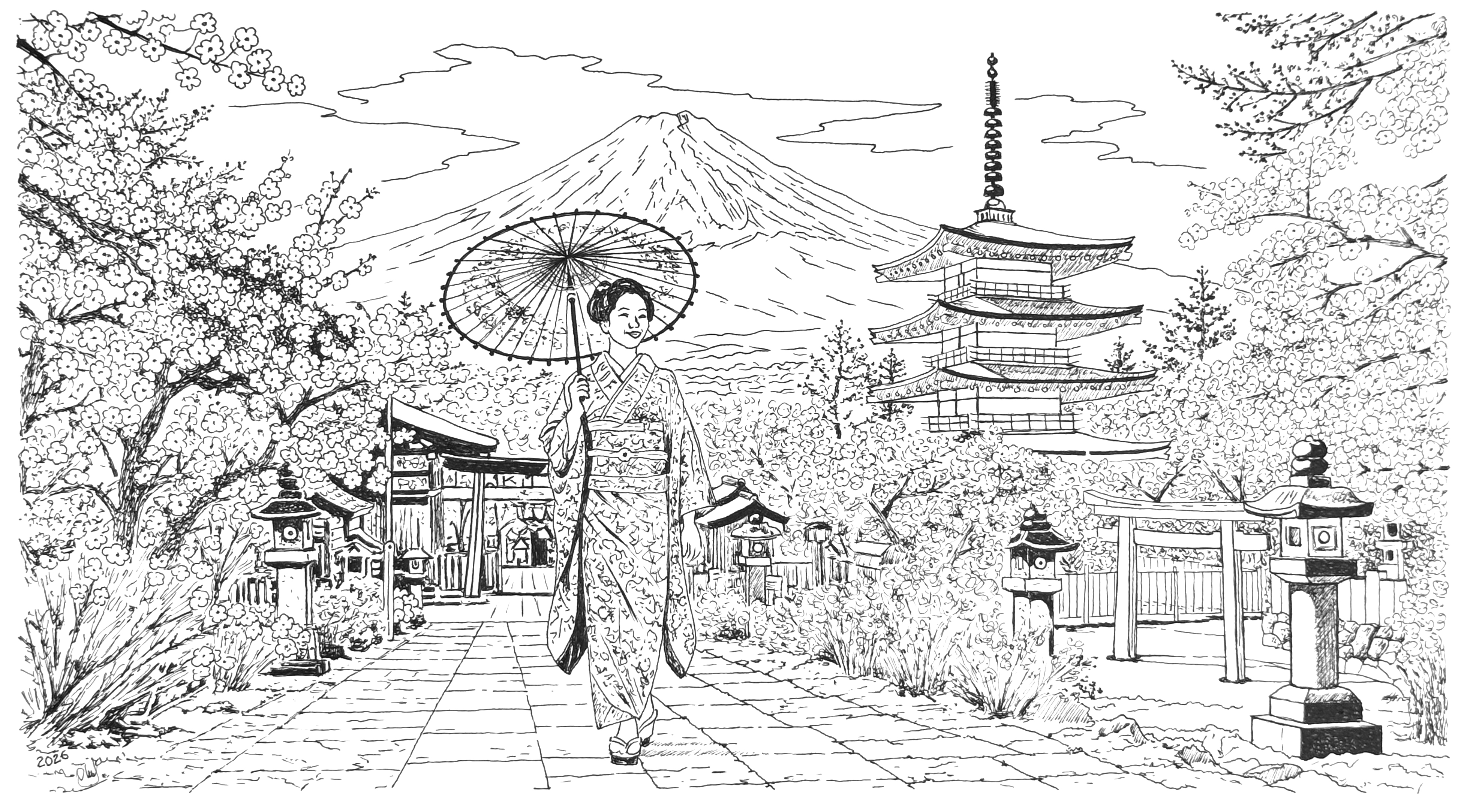Kirschblüte in Japan