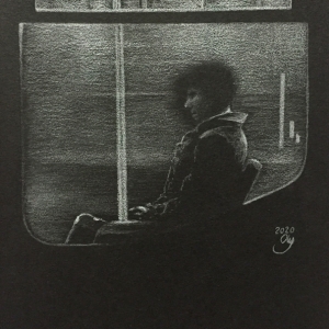 man in the train