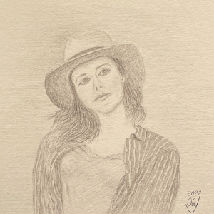 women with hat